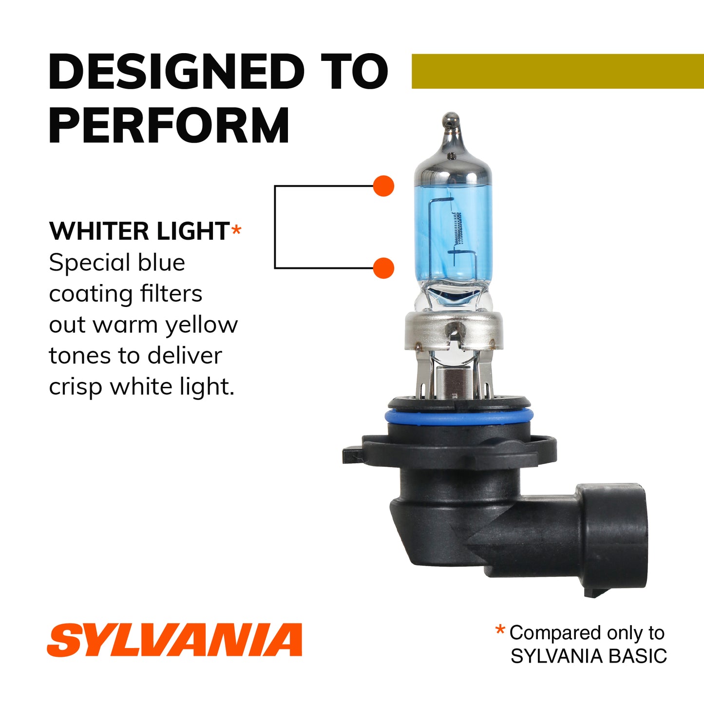 SYLVANIA - 9006 (HB4) SilverStar zXe GOLD High Performance Halogen Headlight Bulb - Headlight & Fog Light, Bright White Light Output, Best HID Alternative, Xenon Charged Technology (Contains 2 Bulbs)