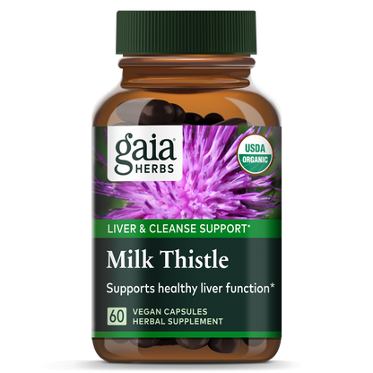 Gaia Herbs Milk Thistle Seed Liquid Phyto-Capsules, 60 Count