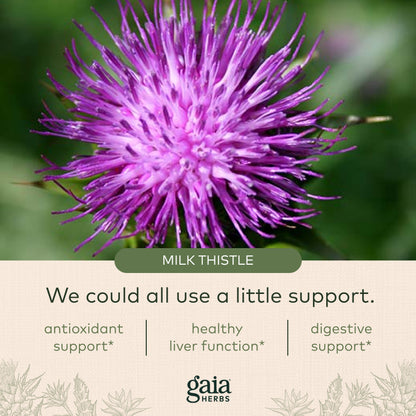 Gaia Herbs Milk Thistle Seed Liquid Phyto-Capsules, 60 Count