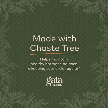 Gaia Herbs Vitex Berry (Chaste Tree) - Supports Hormone Balance & Fertility for Women - Helps Maintain Healthy Progesterone Levels to Support Menstrual Cycle Health - 180 Vegan Caps (90-Day Supply)