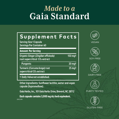 Gaia Herbs - Zingiber-Max with Curcuma Caps 60 lvcaps