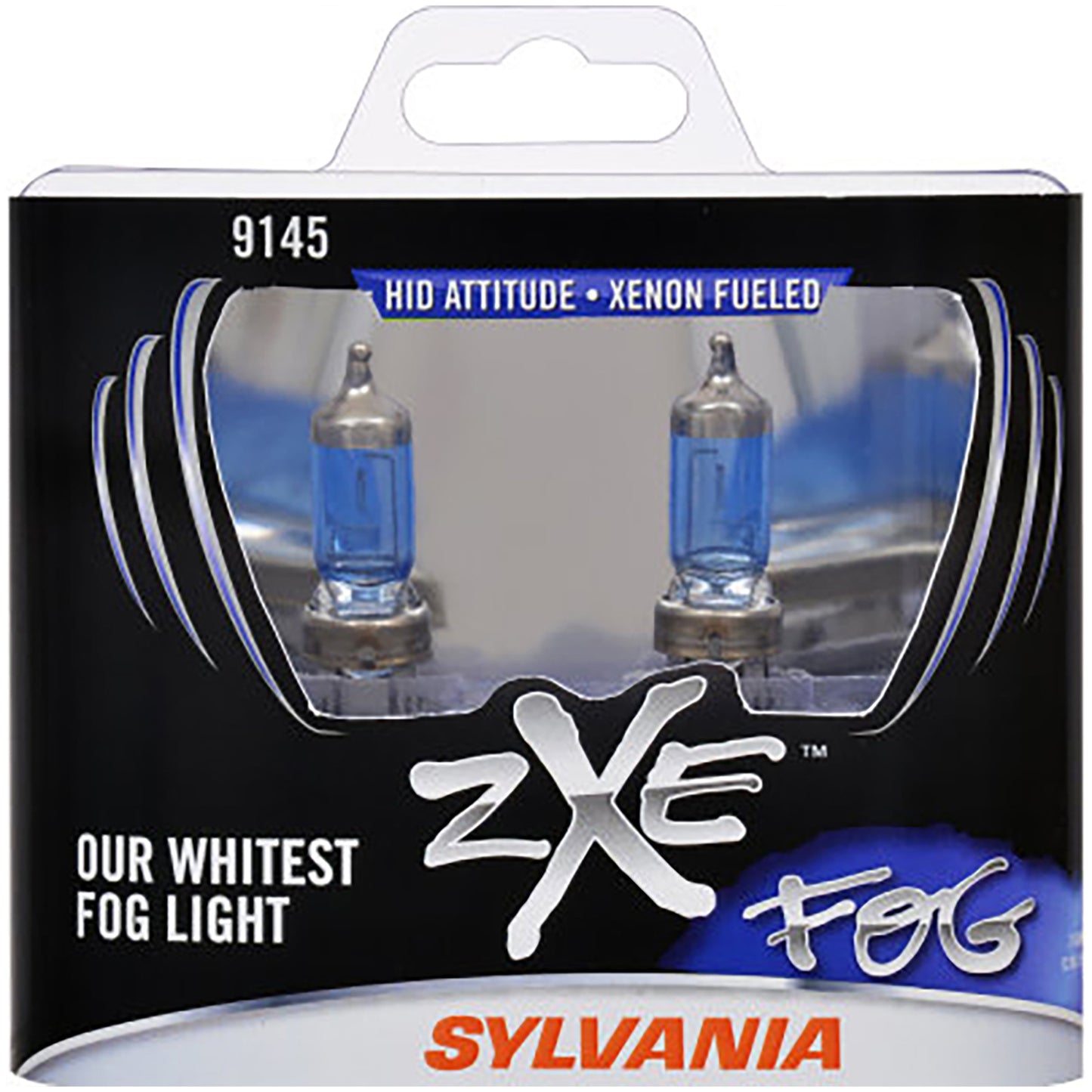 SYLVANIA - 9145 SilverStar zXe Fog High Performance Halogen Fog Light Bulb - Bright White Light Output, HID Attitude, Xenon Fueled Technology (Contains 2 Bulbs)