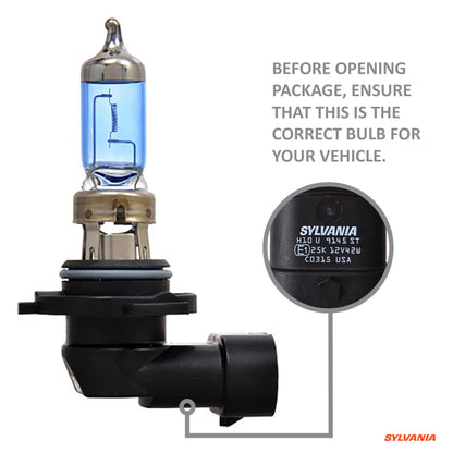 SYLVANIA - 9145 SilverStar zXe Fog High Performance Halogen Fog Light Bulb - Bright White Light Output, HID Attitude, Xenon Fueled Technology (Contains 2 Bulbs)