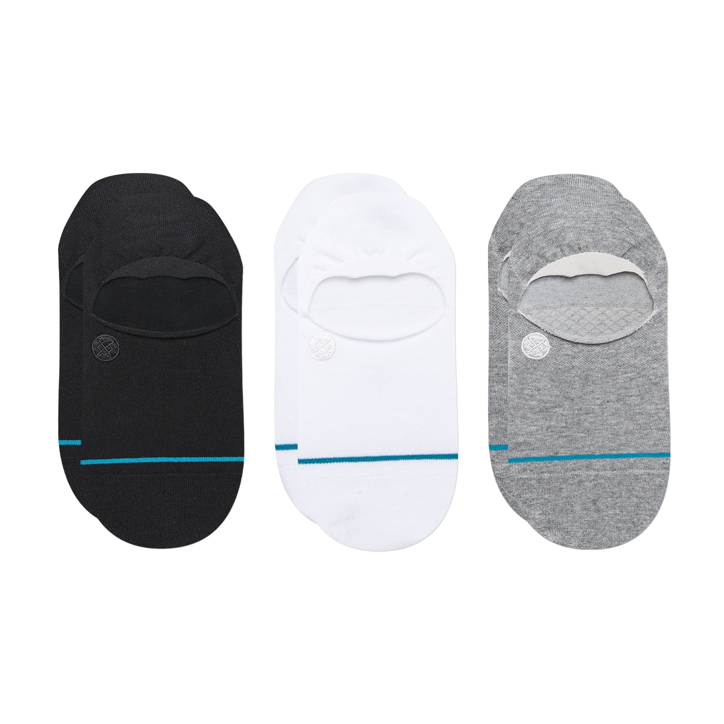 Stance Icon No Show 3 Pack Socks (Small, Multi)