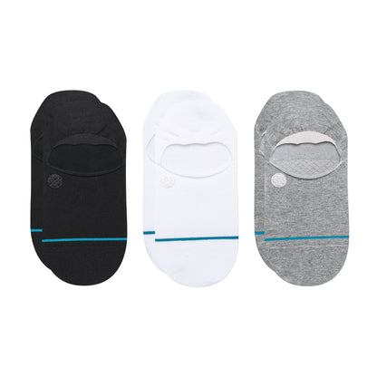 Stance Icon No Show 3 Pack Socks (Small, Multi)