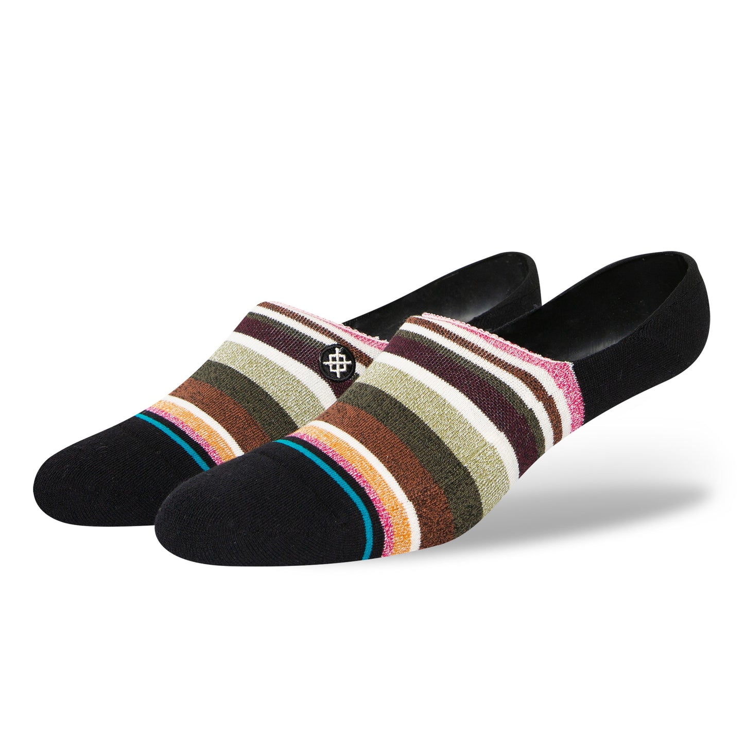 Stance Sun Set No Show Socks (Large, Black)
