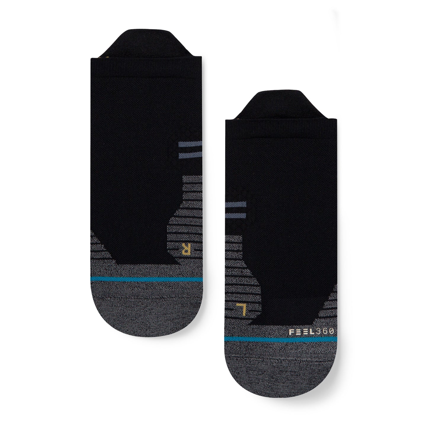 Stance Tab Run Light Socks [3 Pack] (Small, Black)