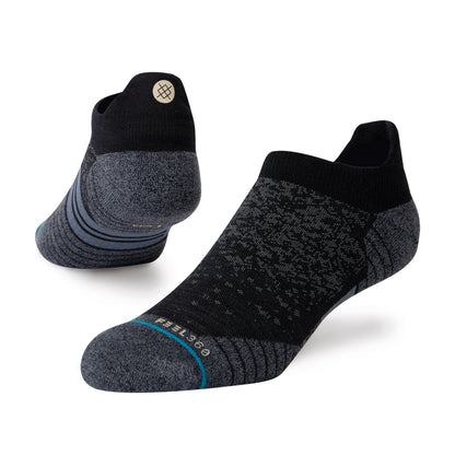 Stance Run Wool Tab St Socks (Small, Black)