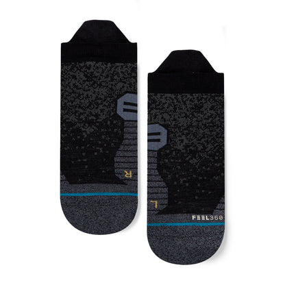 Stance Run Wool Tab St Socks (Small, Black)