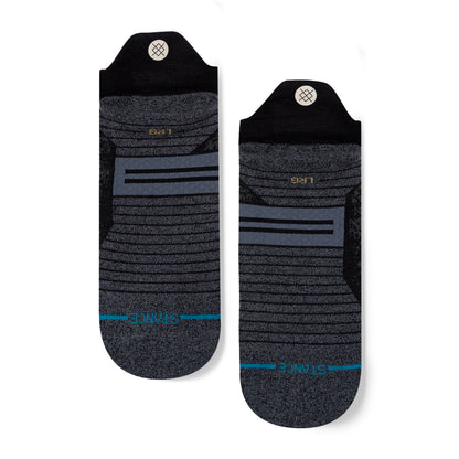 Stance Run Wool Tab St Socks (Small, Black)