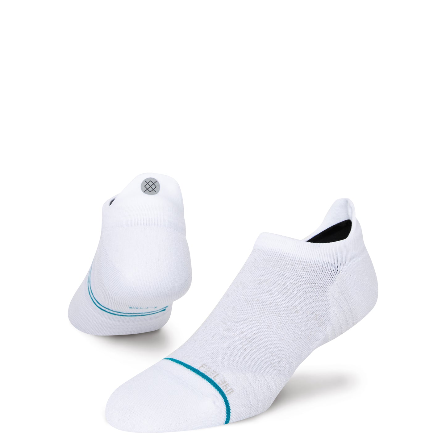Stance Run Light Tab Socks (Medium, White)