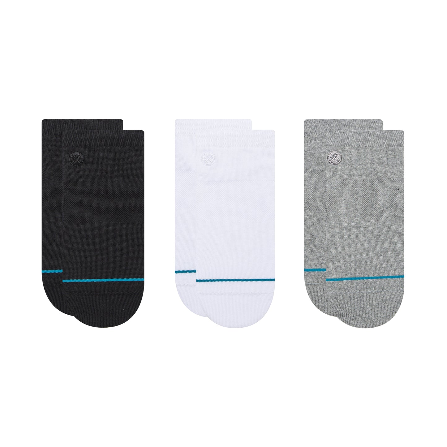 Stance Icon Low 3 Pk Low Socks (Large, Multi)