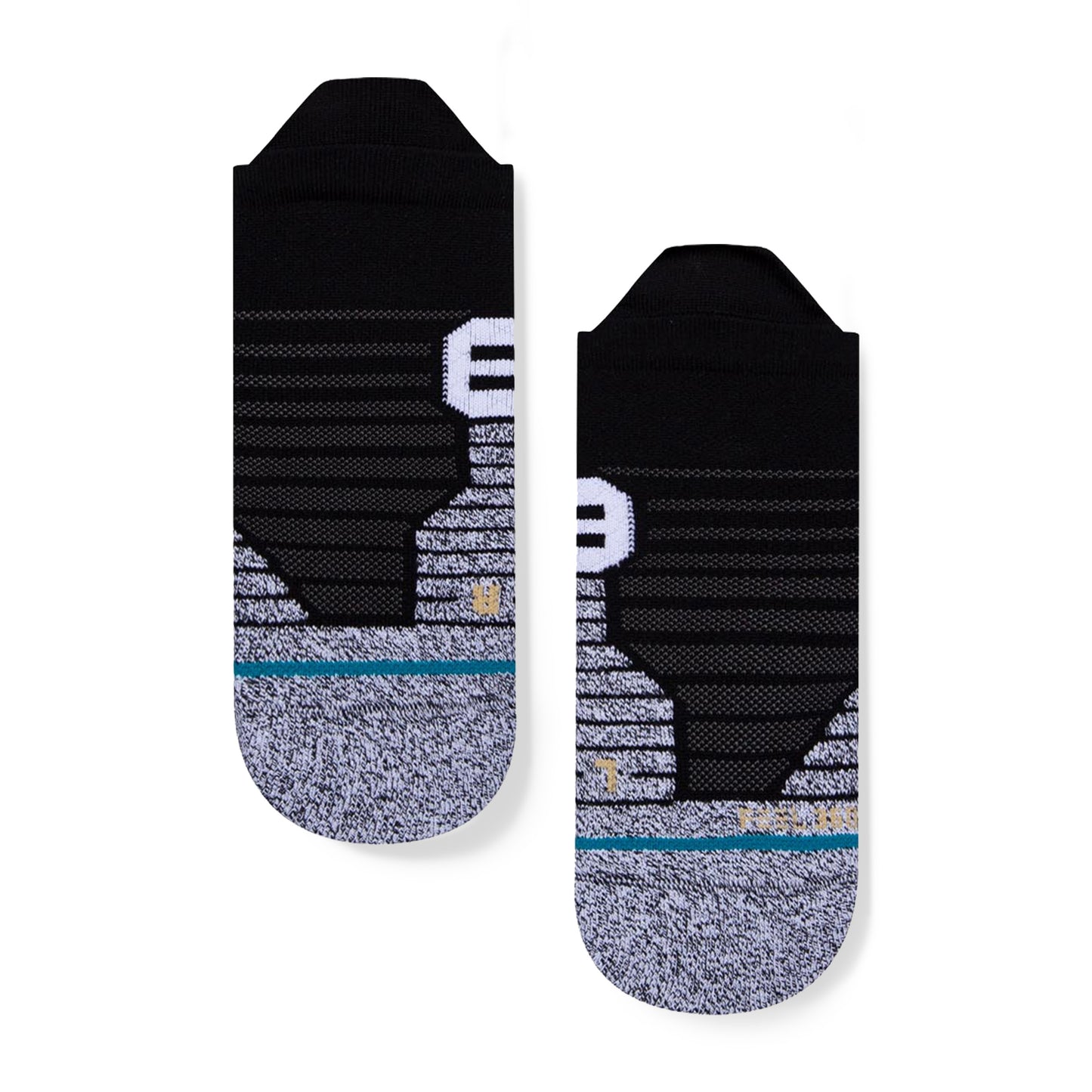 Stance Versa Tab Socks [3 Pack] (Medium, Black/White)