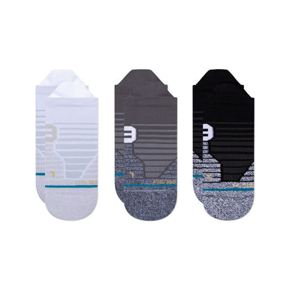 Stance Versa Tab Socks [3 Pack] (Medium, Black/White)