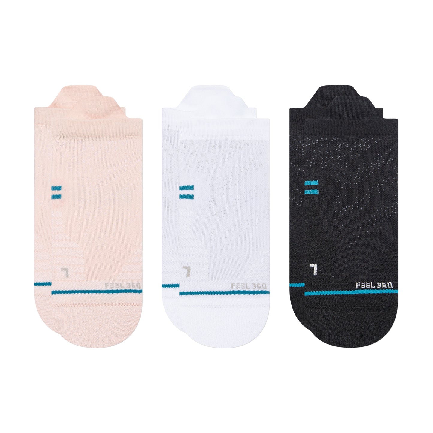 Stance Athletic Tab 3 Pack Socks (Medium, Pink)
