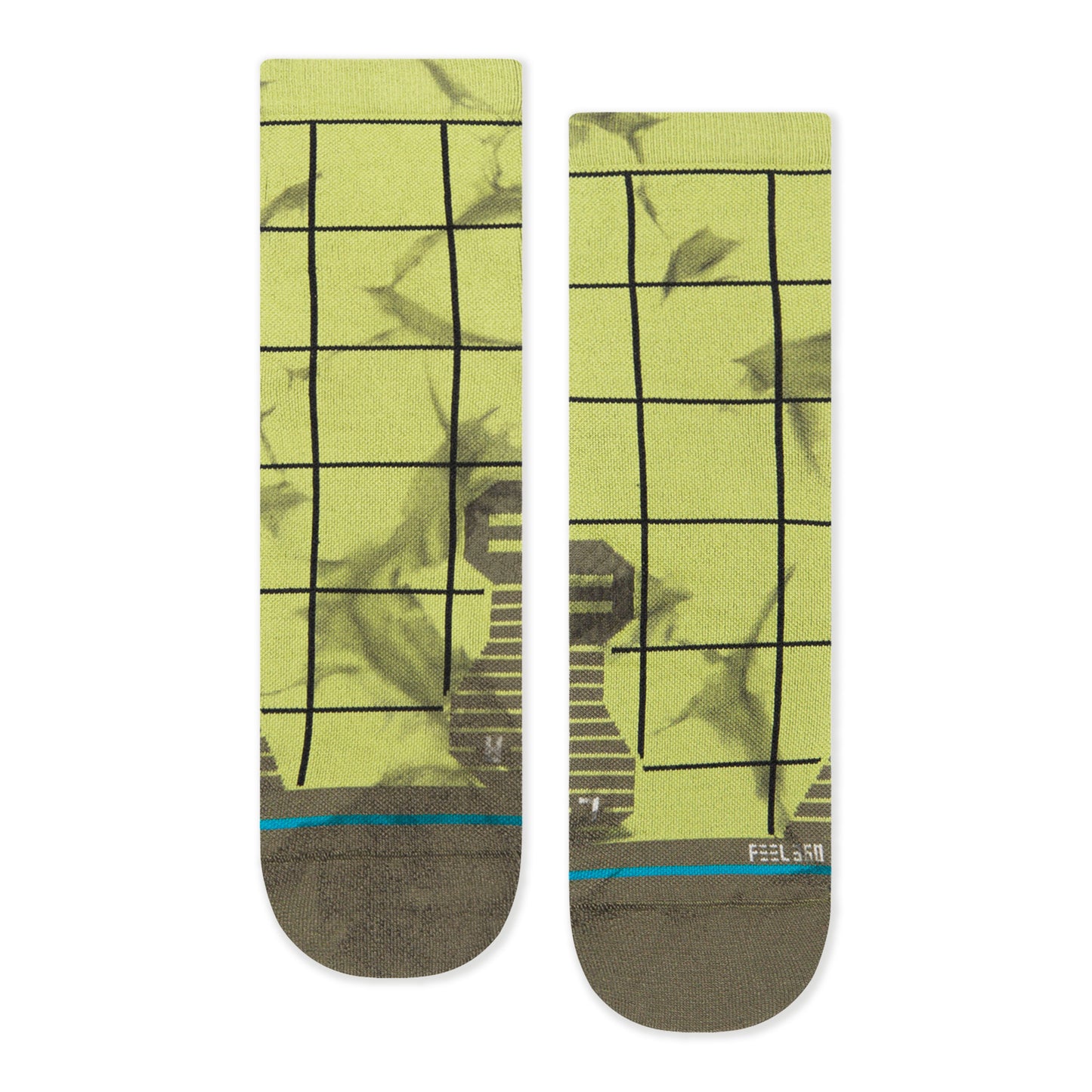 Stance Graphed Quarter Socks (Medium, Green)
