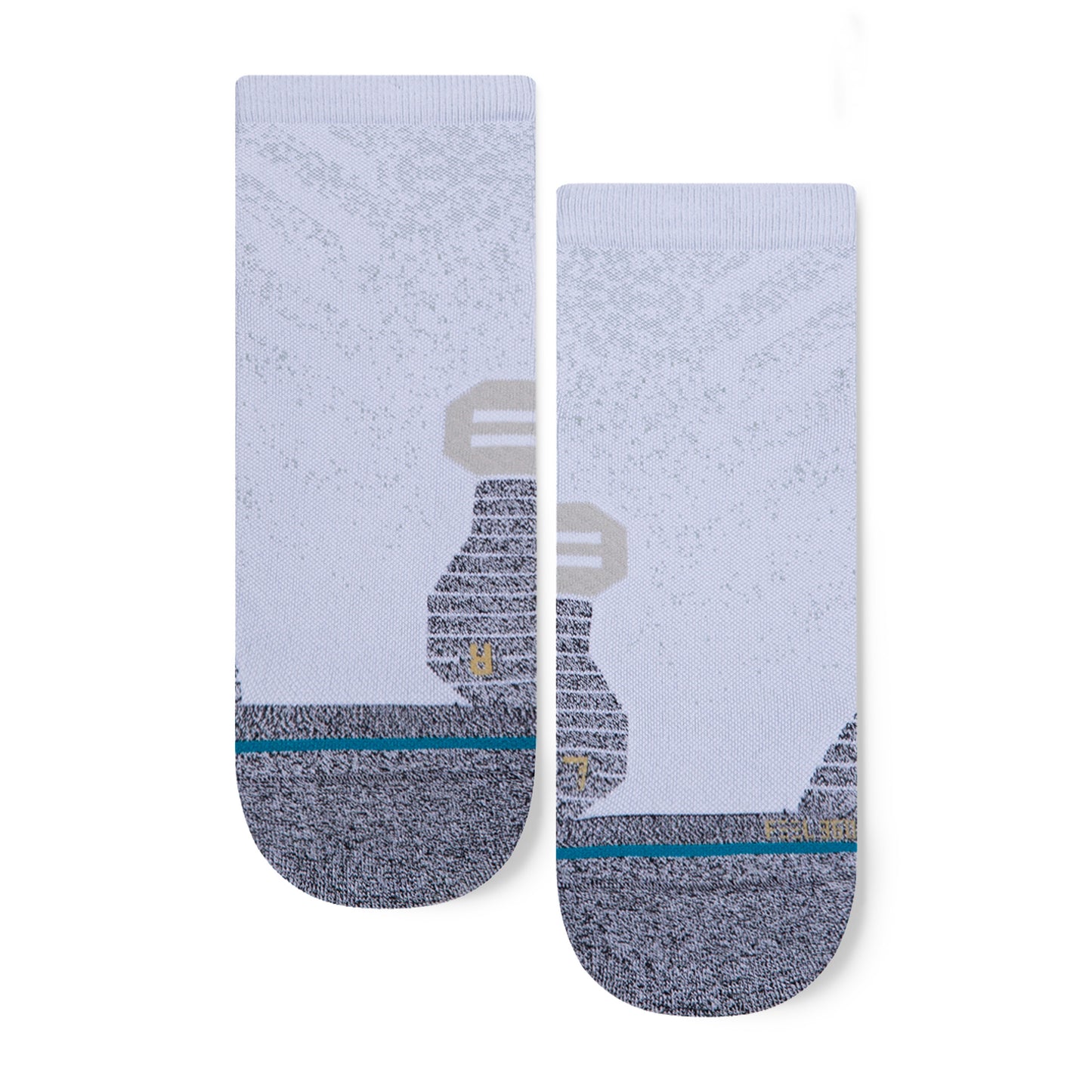 Stance Run Qtr St Socks (Small, White)