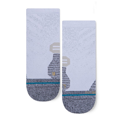 Stance Run Qtr St Socks (Small, White)