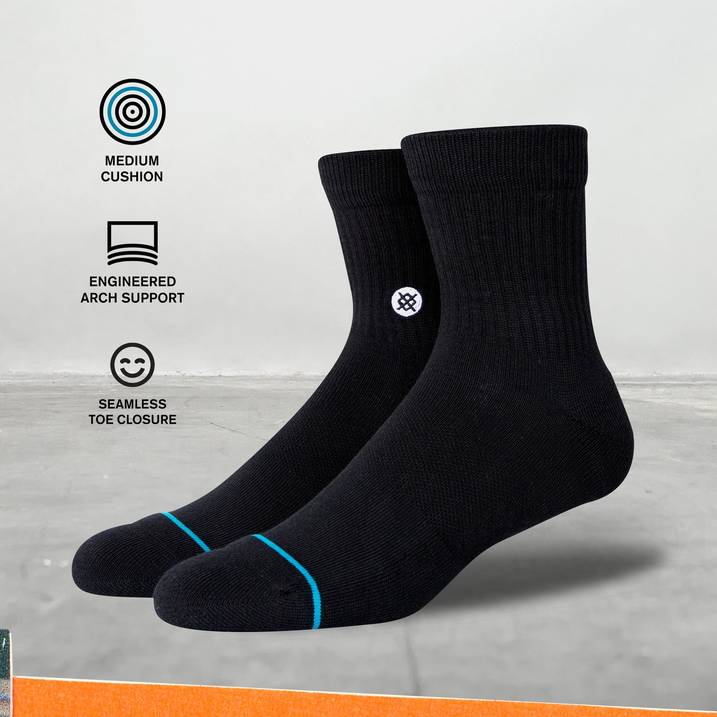 Stance Ke Nui Quarter Socks (Medium, Rebel Rose)