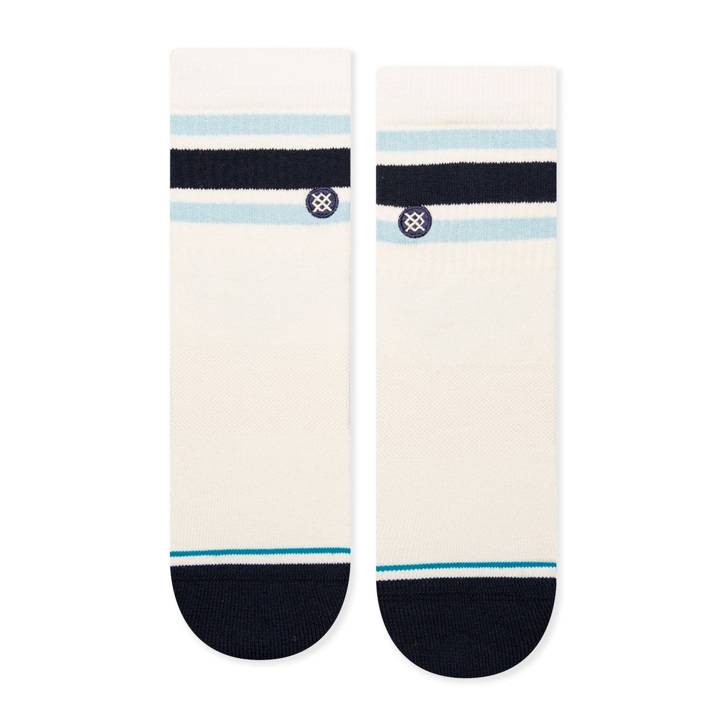 Stance Boyd Quarter Socks (Small, Vintage White)