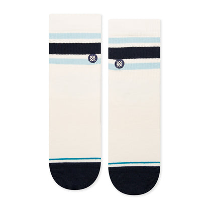 Stance Boyd Quarter Socks (Small, Vintage White)