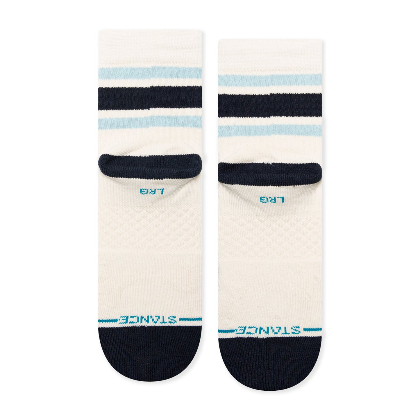 Stance Boyd Quarter Socks (Small, Vintage White)