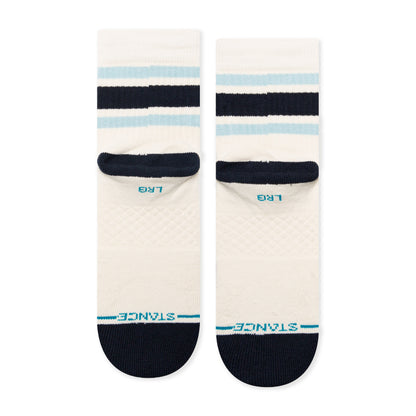 Stance Boyd Quarter Socks (Small, Vintage White)