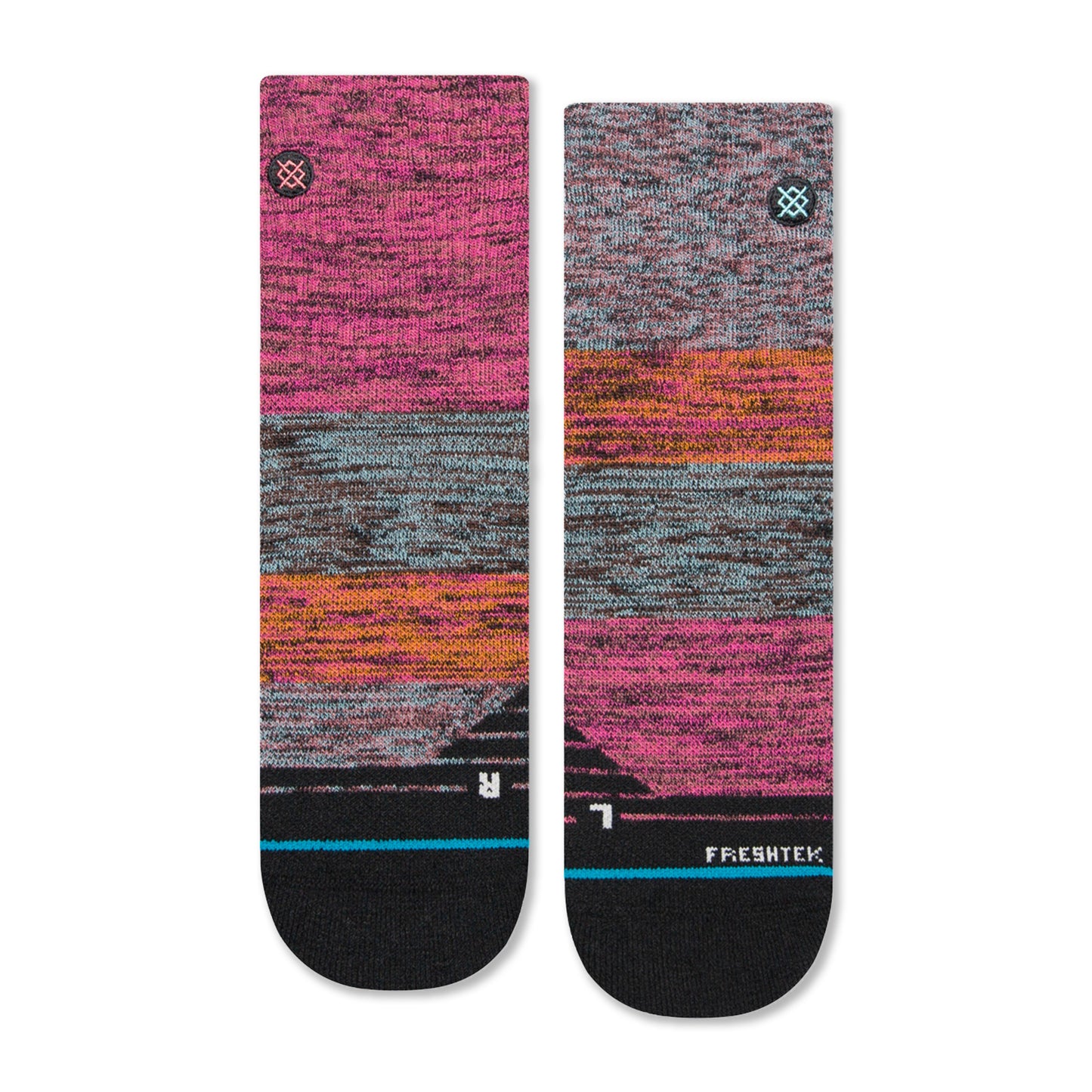 Stance Crossing Paths Quarter Socks (Small, Multi)