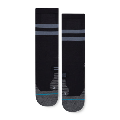 Stance Run Light Crew Socks [3 Pack] (Small, Black)