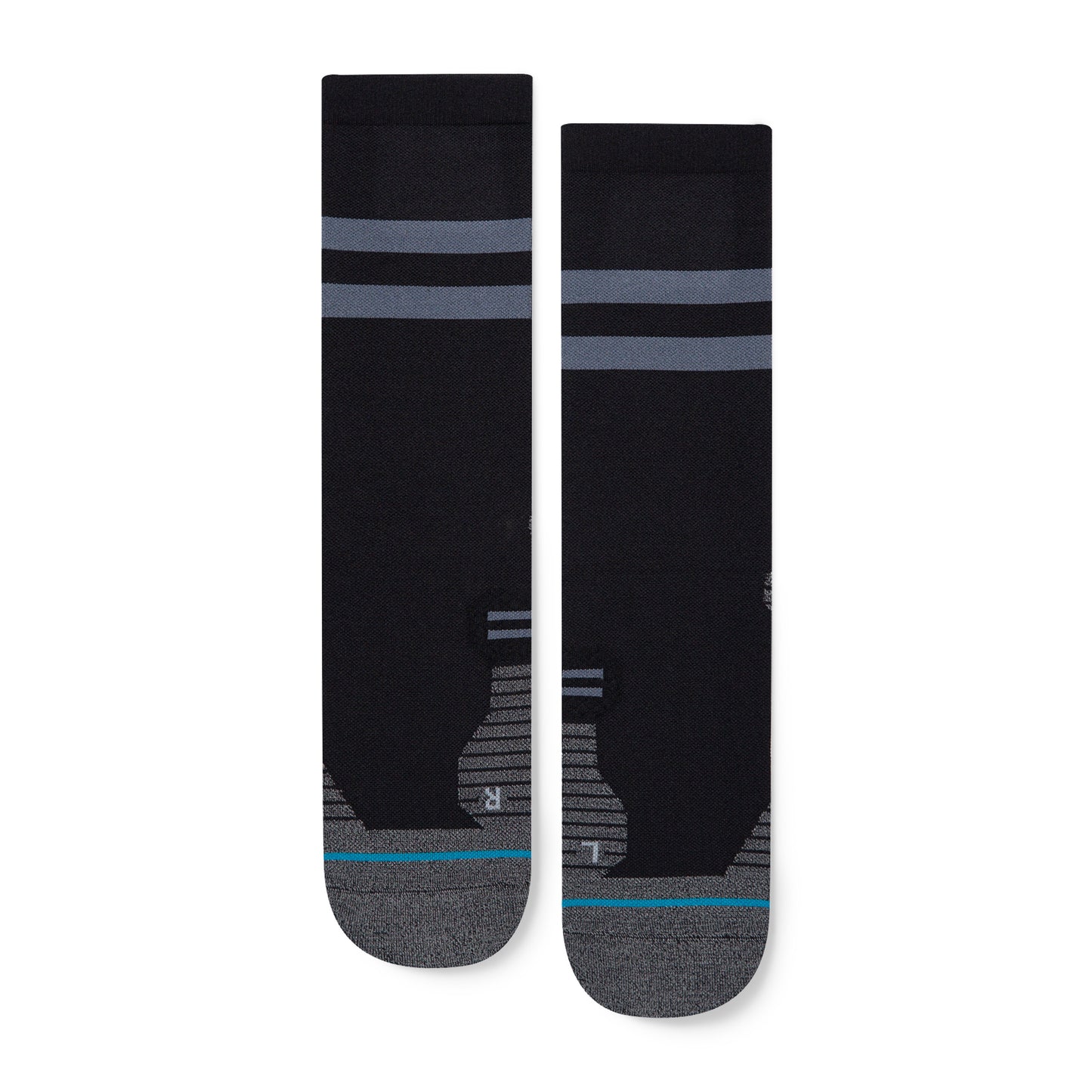Stance Run Light Crew Socks [3 Pack] (Small, Black)