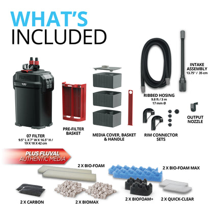 Fluval 307 Perfomance Canister Filter for Aquariums up to 70 Gallons
