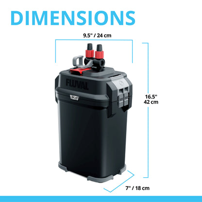 Fluval 307 Perfomance Canister Filter for Aquariums up to 70 Gallons
