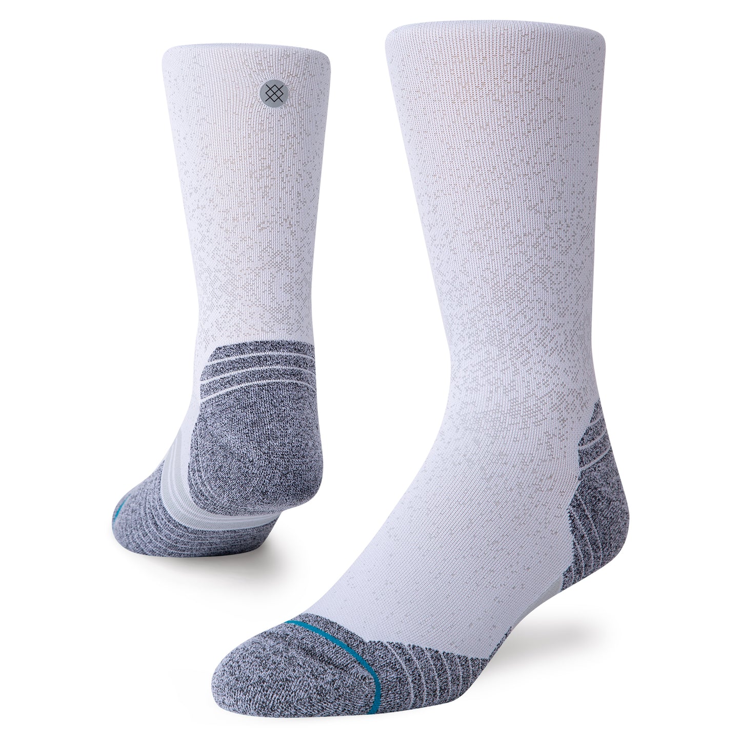 Stance Run Crew St Socks (Small, White)