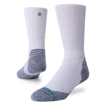 Stance mens Crew Run Crew St Socks, White, Large US