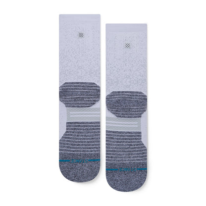 Stance mens Crew Run Crew St Socks, White, Large US
