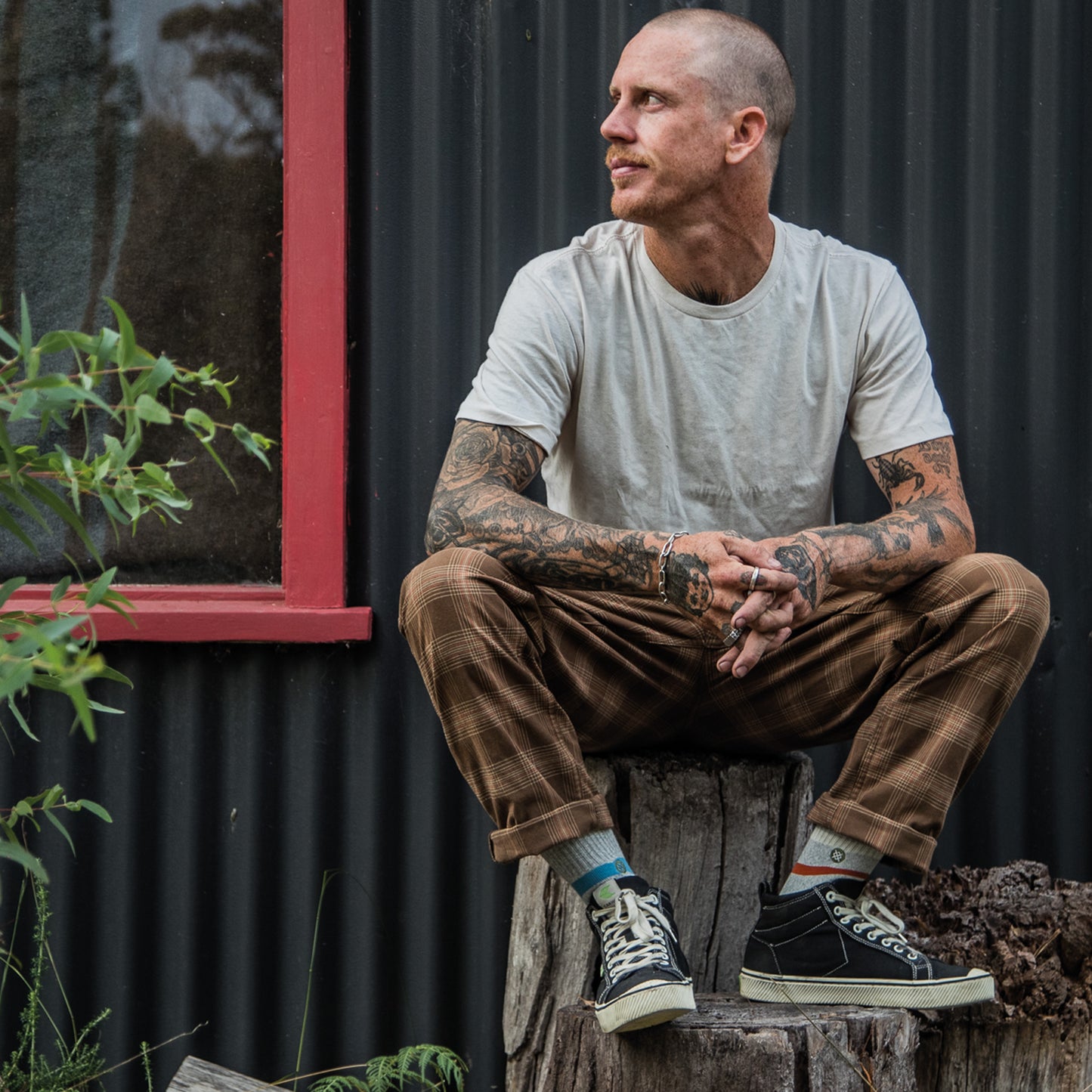Stance Run Crew St Socks (Small, White)