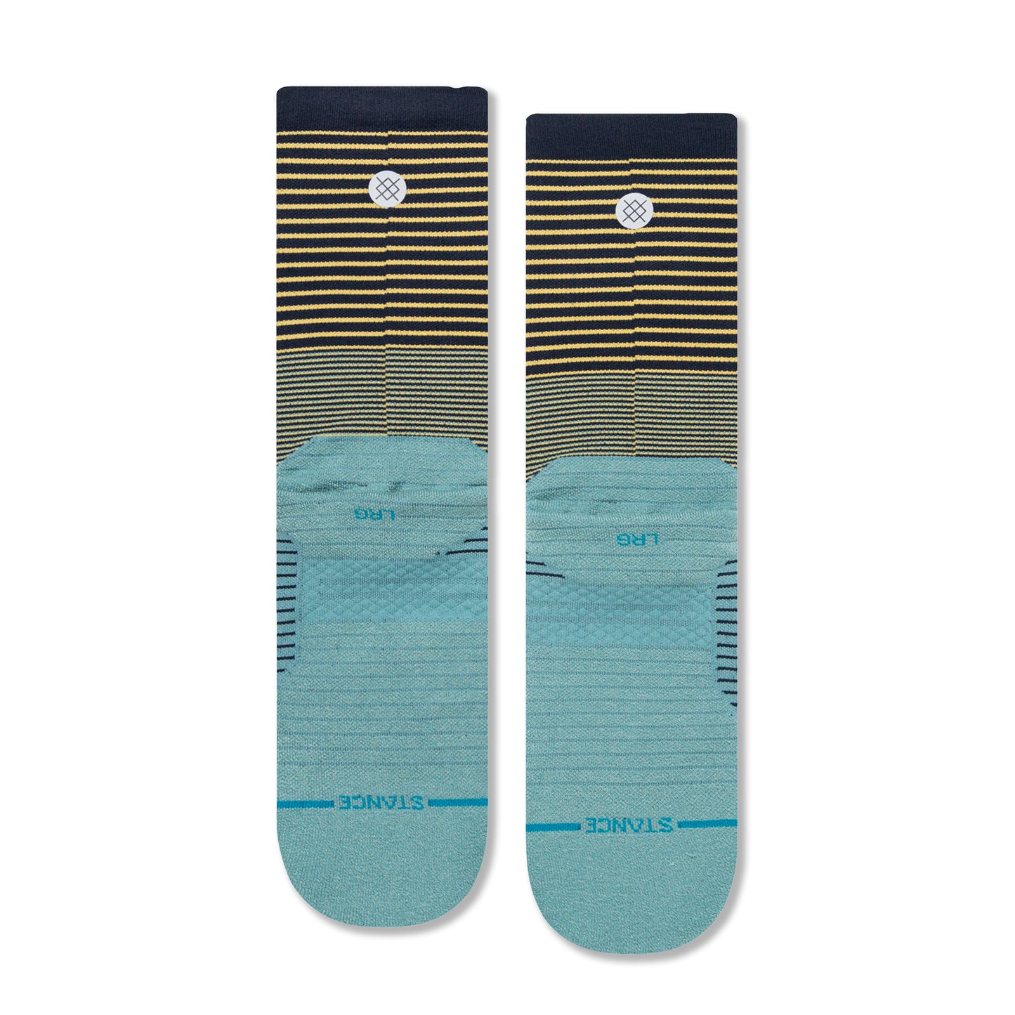 Stance Flounder Crew Socks (Medium, Navy)
