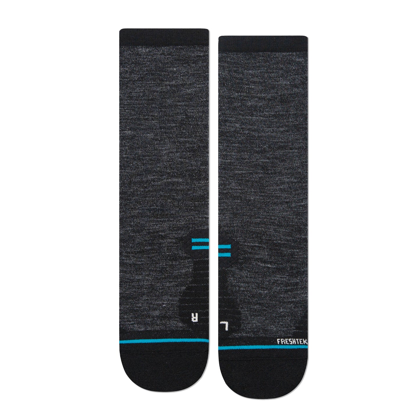 Stance Run Light Crew Socks (Medium, Black)