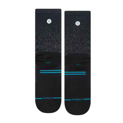 Stance Run Light Crew Socks (Small, Black)