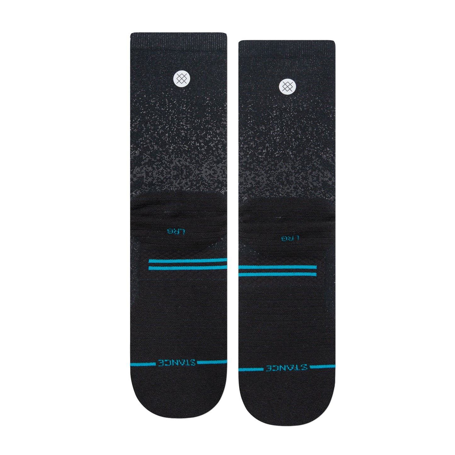 Stance Run Light Crew Socks (Medium, Black)