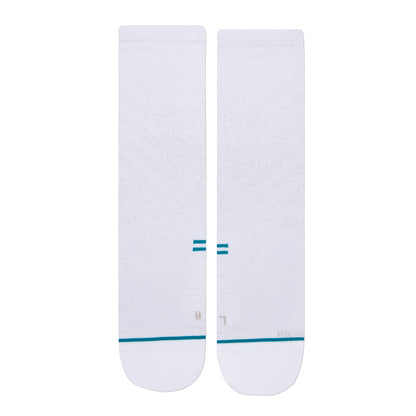 Stance Run Light Crew Socks (Medium, White)