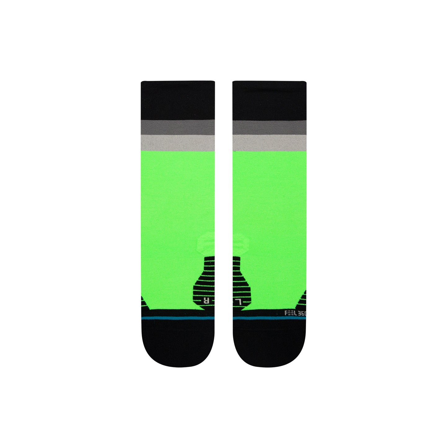 Stance Maxed Crew Socks (Medium, Neon Green)