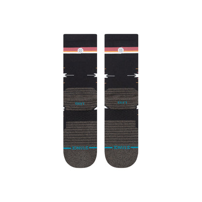 Stance Cloaked Mid Crew Socks (Medium, Washed Black)
