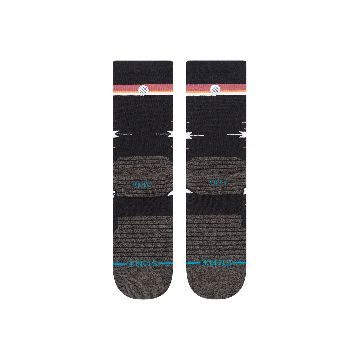 Stance Cloaked Mid Crew Socks (Medium, Washed Black)