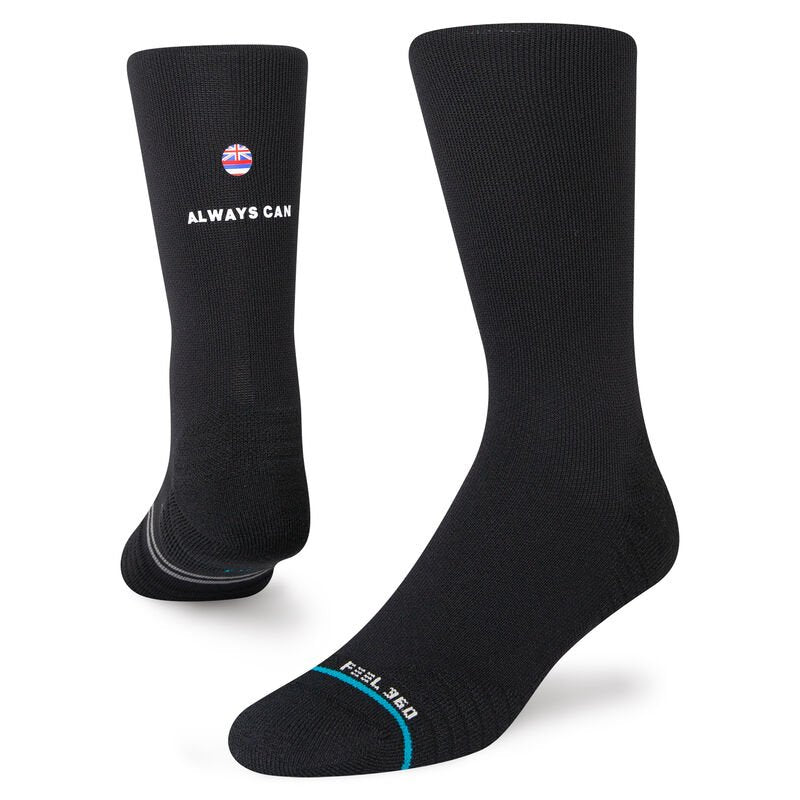 Stance Da Rulk Crew Socks (Medium, Black)