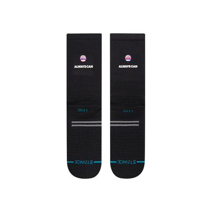 Stance Da Rulk Crew Socks (Medium, Black)