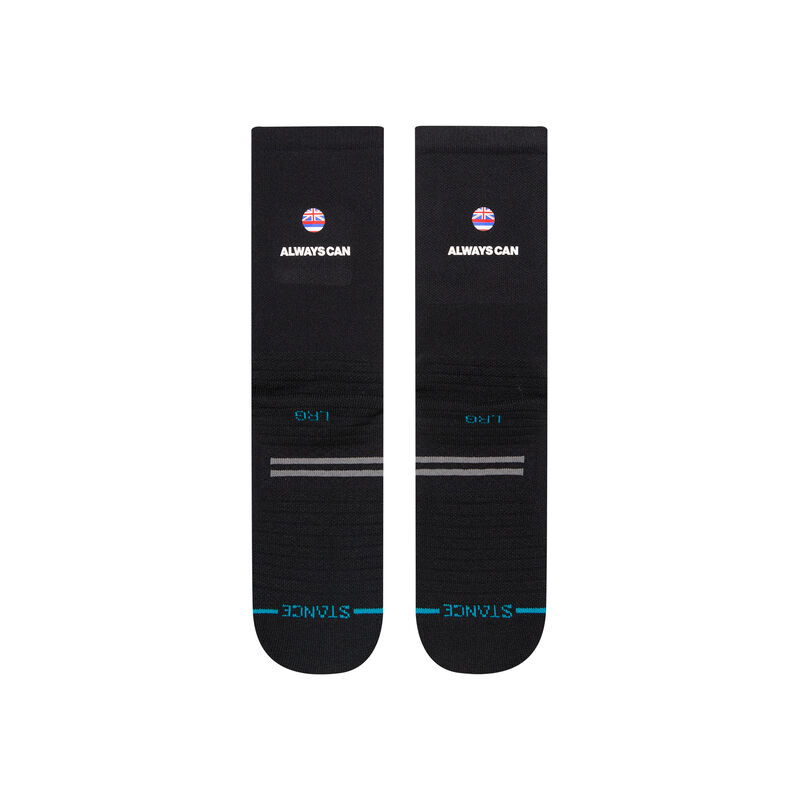 Stance Da Rulk Crew Socks (Large, Black)
