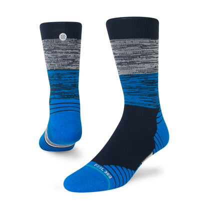 Stance Starting Block Crew Socks (Large, Navy)