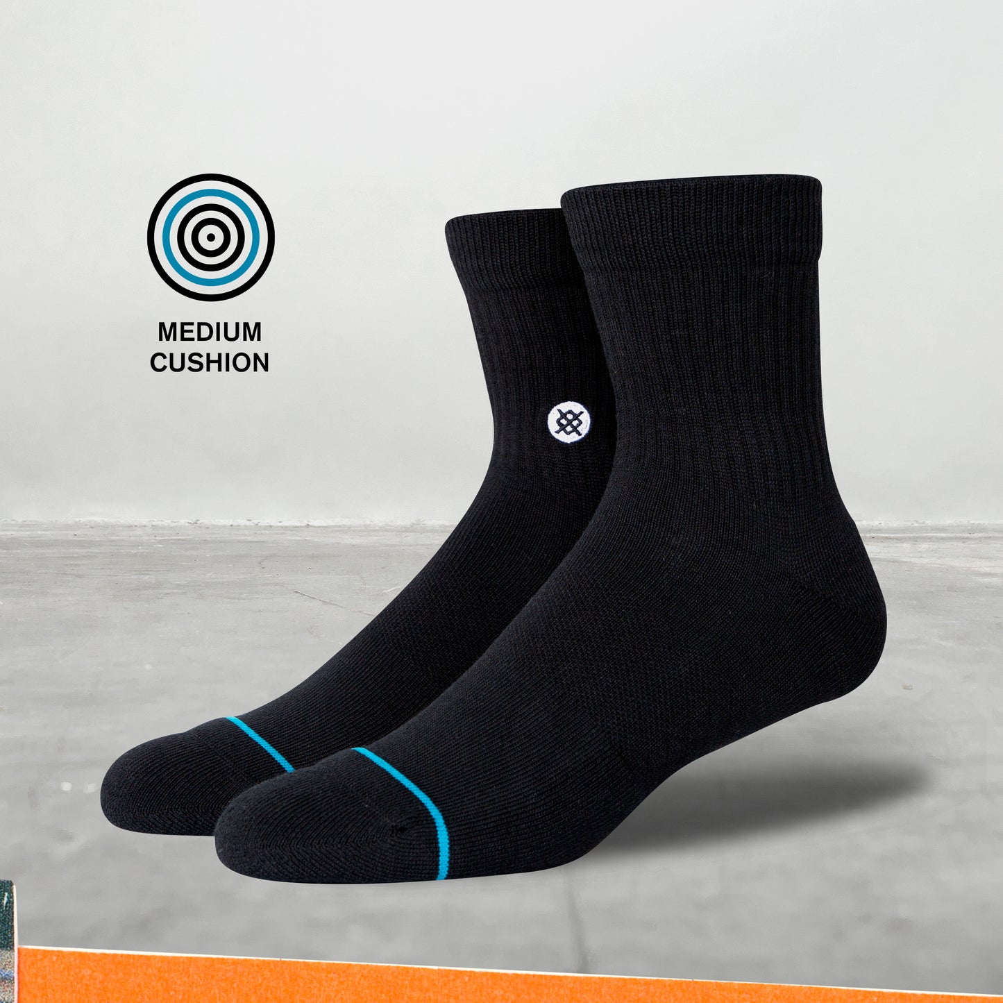 Stance American Qtr Socks (Large, Red)