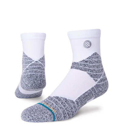 Stance Icon Sport Qtr Socks (Large, White)
